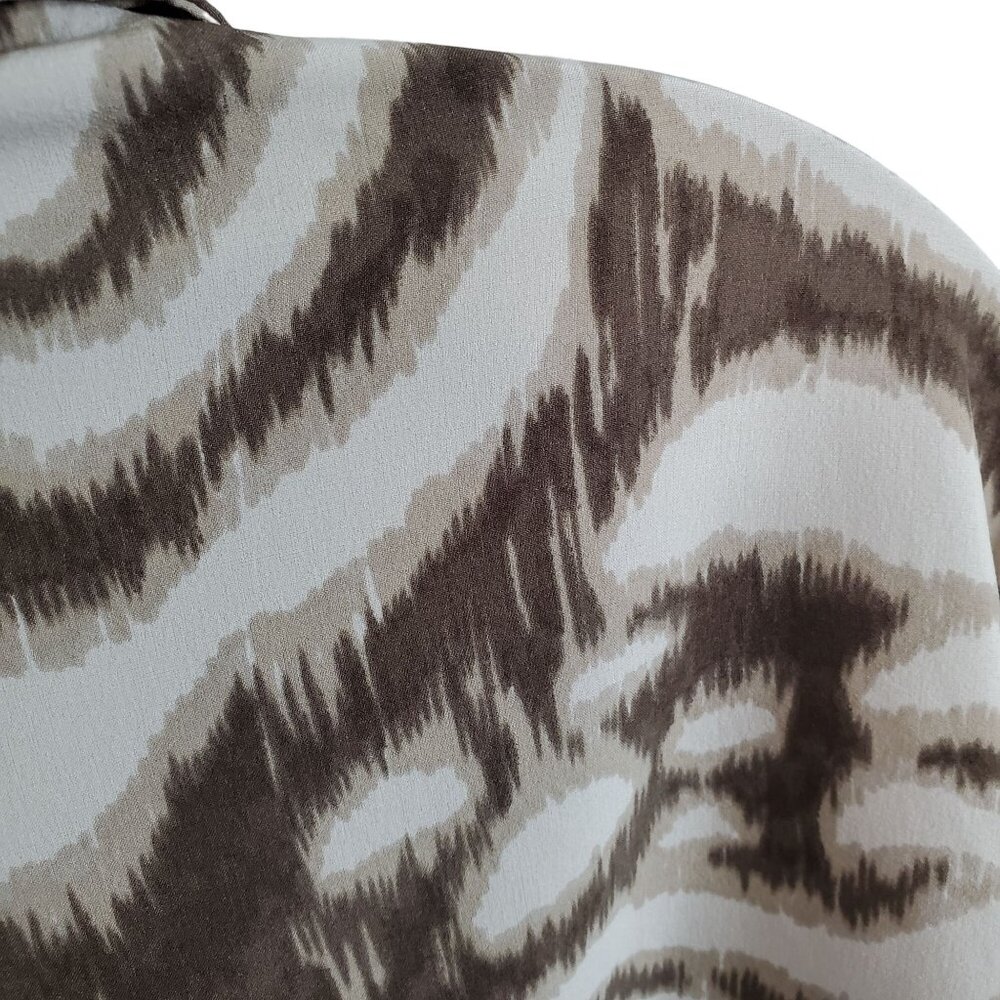 Zenergy 3 Size XL Jacket Lightweight Animal Print Zip Front 3/4 Sleeve Pockets - Picture 8 of 8